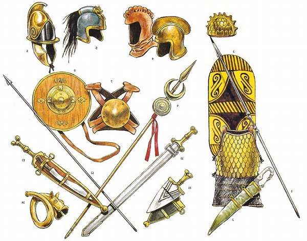Вооружение и экипировка наёмников-иберов служивших в войске карфагенского полководца Ганнибала